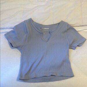 Blue Crop Top